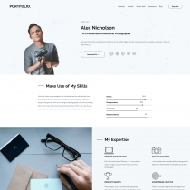 SitePoint Portfolio WordPress Theme Screenshot 1