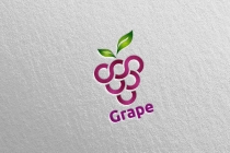 Modern Fruit Grape Logo Screenshot 5