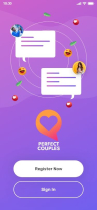 Perfect Couples App - Adobe XD Mobile UI Kit Screenshot 2