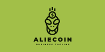 Alien Coin Logo Template Screenshot 2