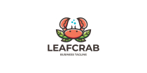 Nature Leaf Crab Logo Template Screenshot 1
