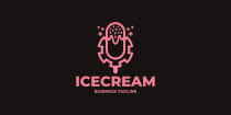 Ice Cream Machine Logo Template Screenshot 2