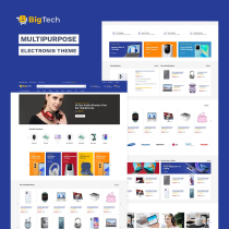 BigTech - Electronics eCommerce HTML Template Screenshot 1